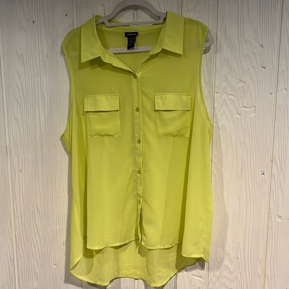 Torrid Sleeveless Sheer Tank Blouse Size 1X - Picture 1 of 6